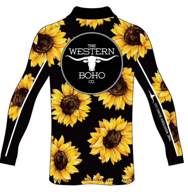 PRE ORDER Sunflower Fishing Shirt - The Western Boho Co