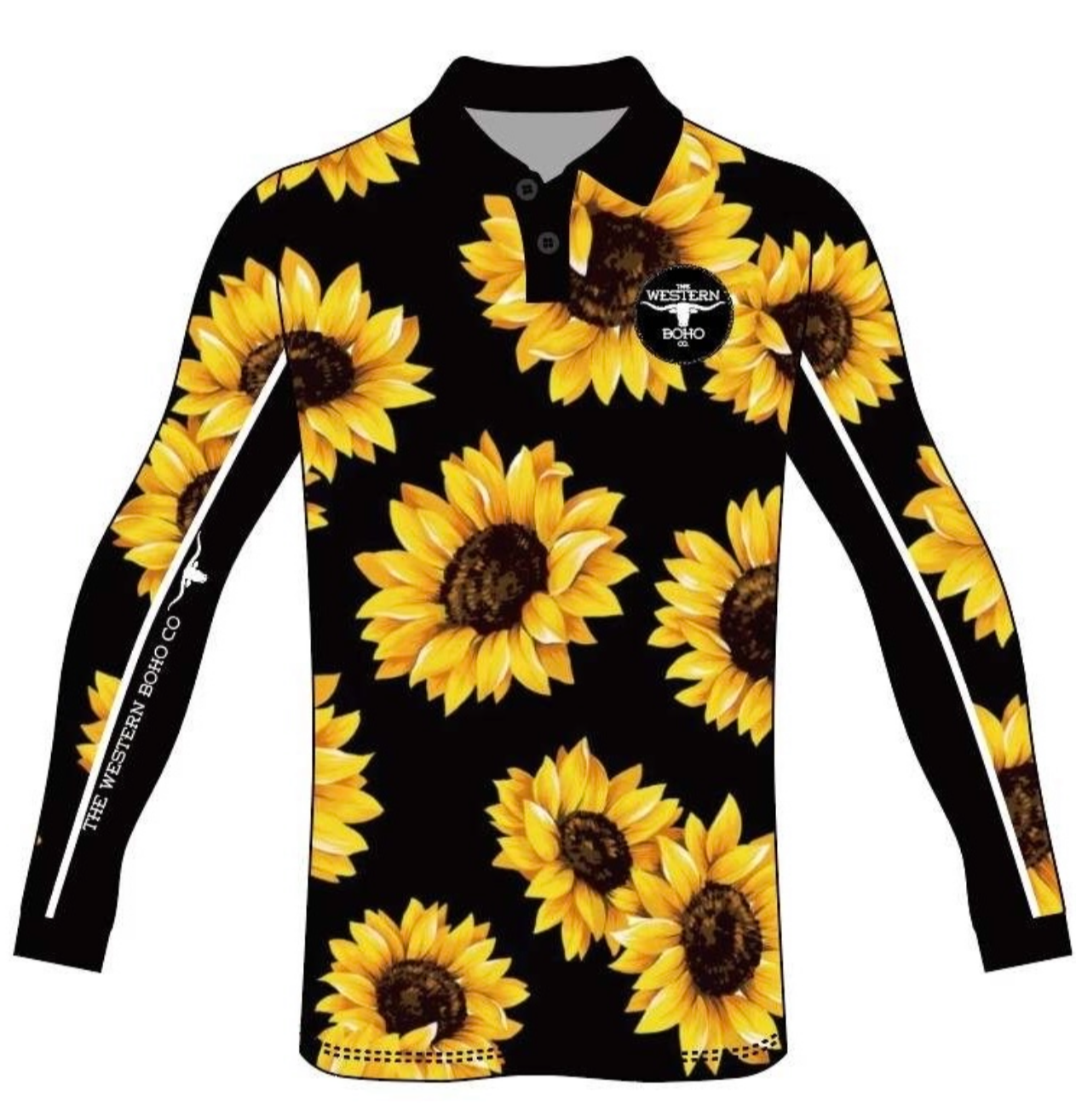 PRE ORDER Sunflower Fishing Shirt - The Western Boho Co