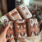 White Wrangler Aztec Southwestern Pattern Canvas Wallet With Wristlet Strap - The Western Boho Co