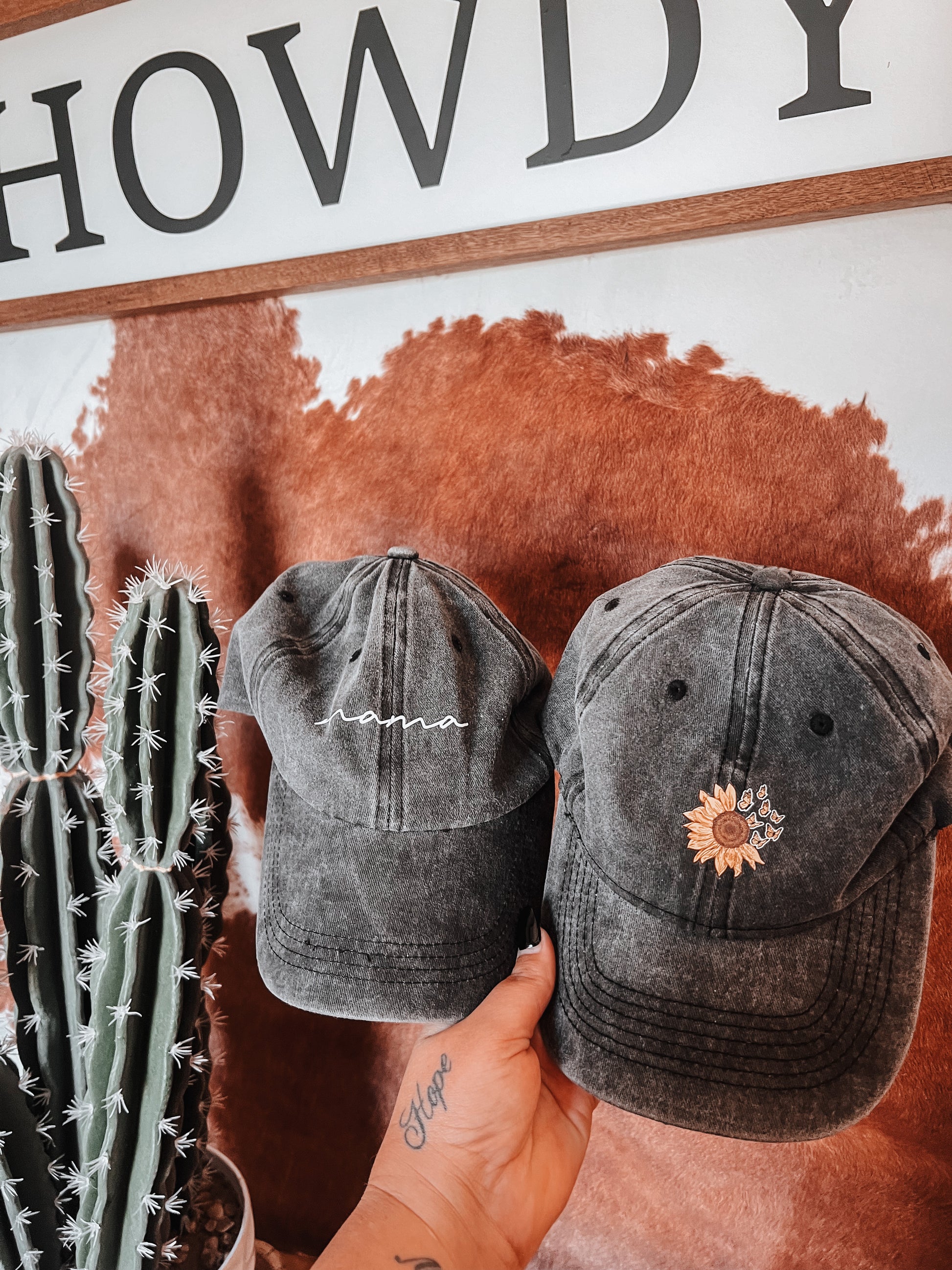 Acid Wash Cap - The Western Boho Co