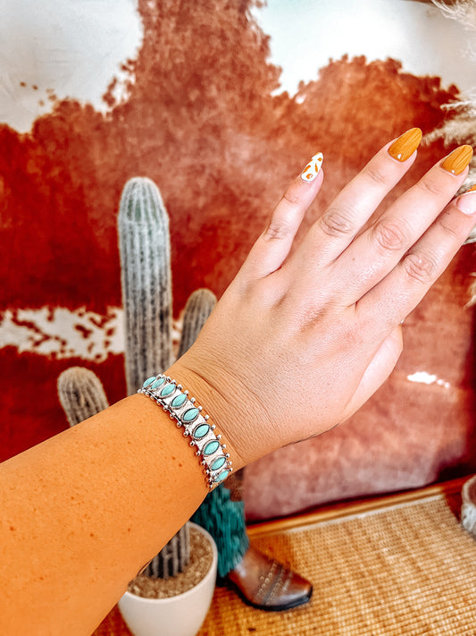 Turquoise Gem Bracelet - The Western Boho Co