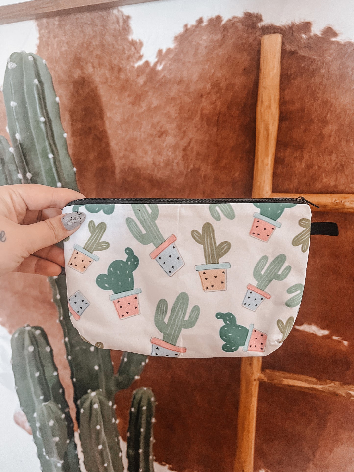 Cactus Makeup Pouch/Pencil Case - The Western Boho Co