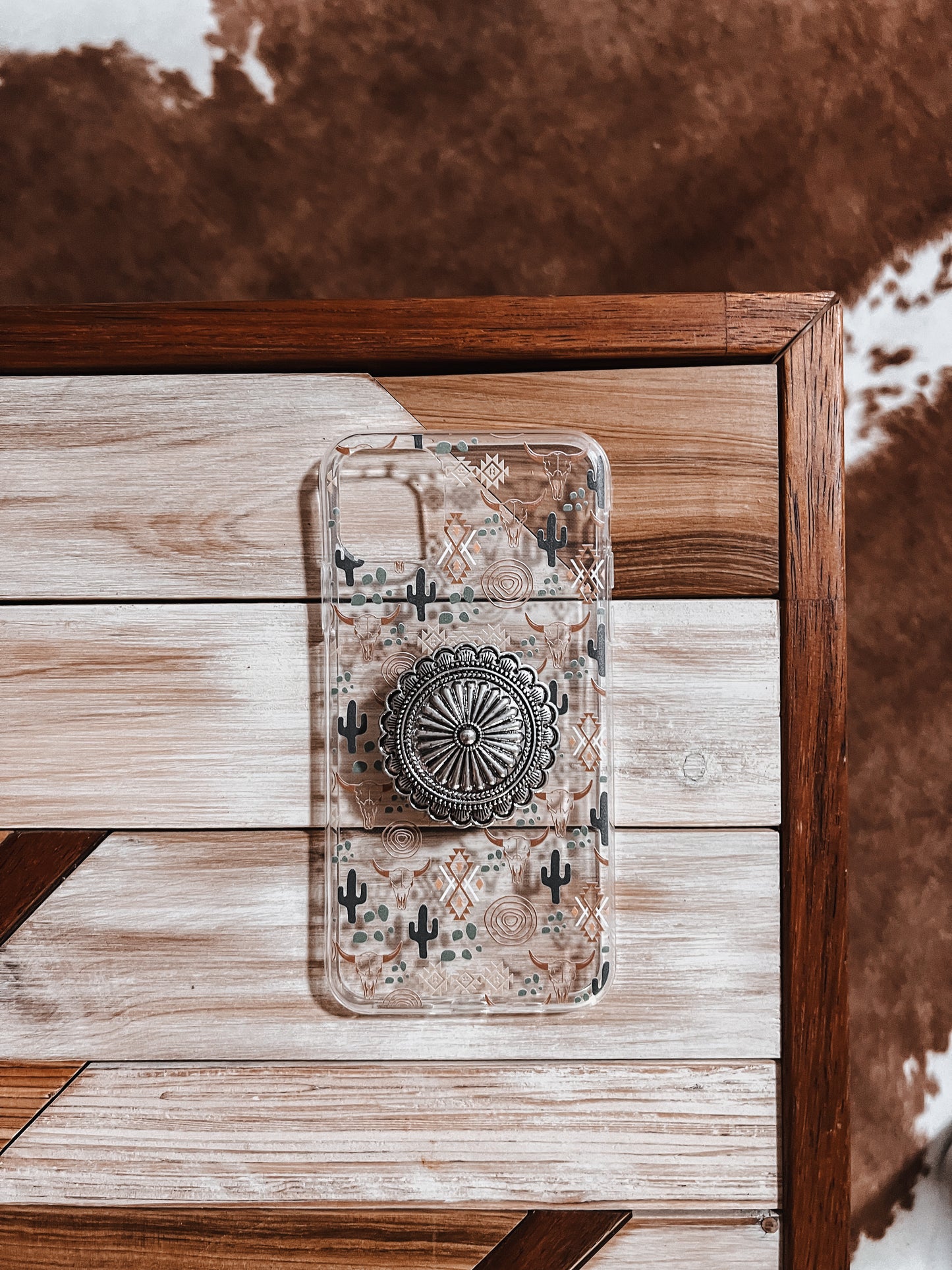 Silver Concho Phone Grip - The Western Boho Co