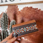 Aztec Bead Tan Wallet - The Western Boho Co