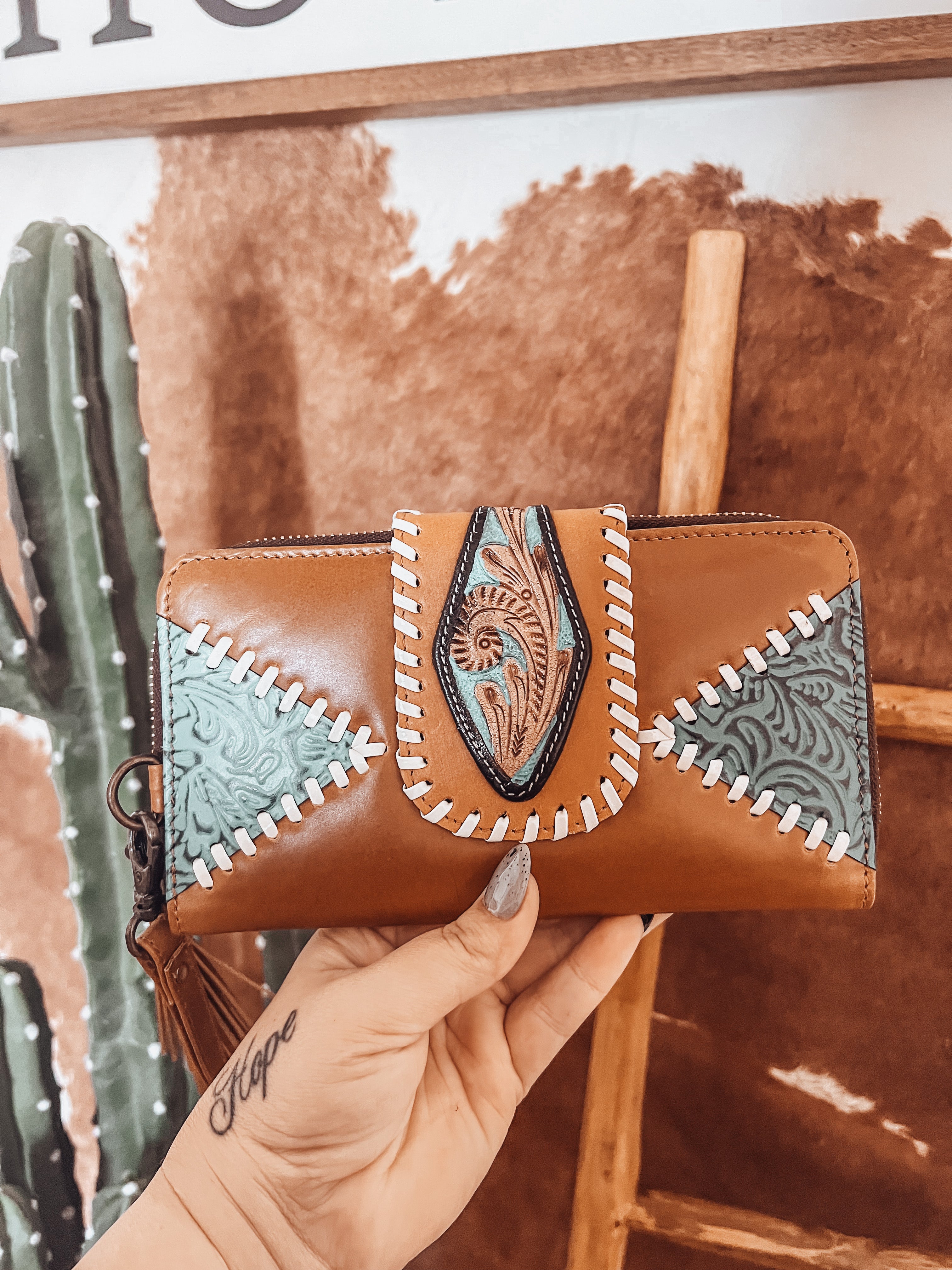 Turquoise wallets cheap