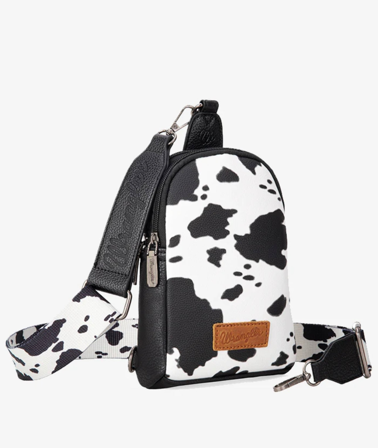 Wrangler Cow Print Sling Bag - The Western Boho Co