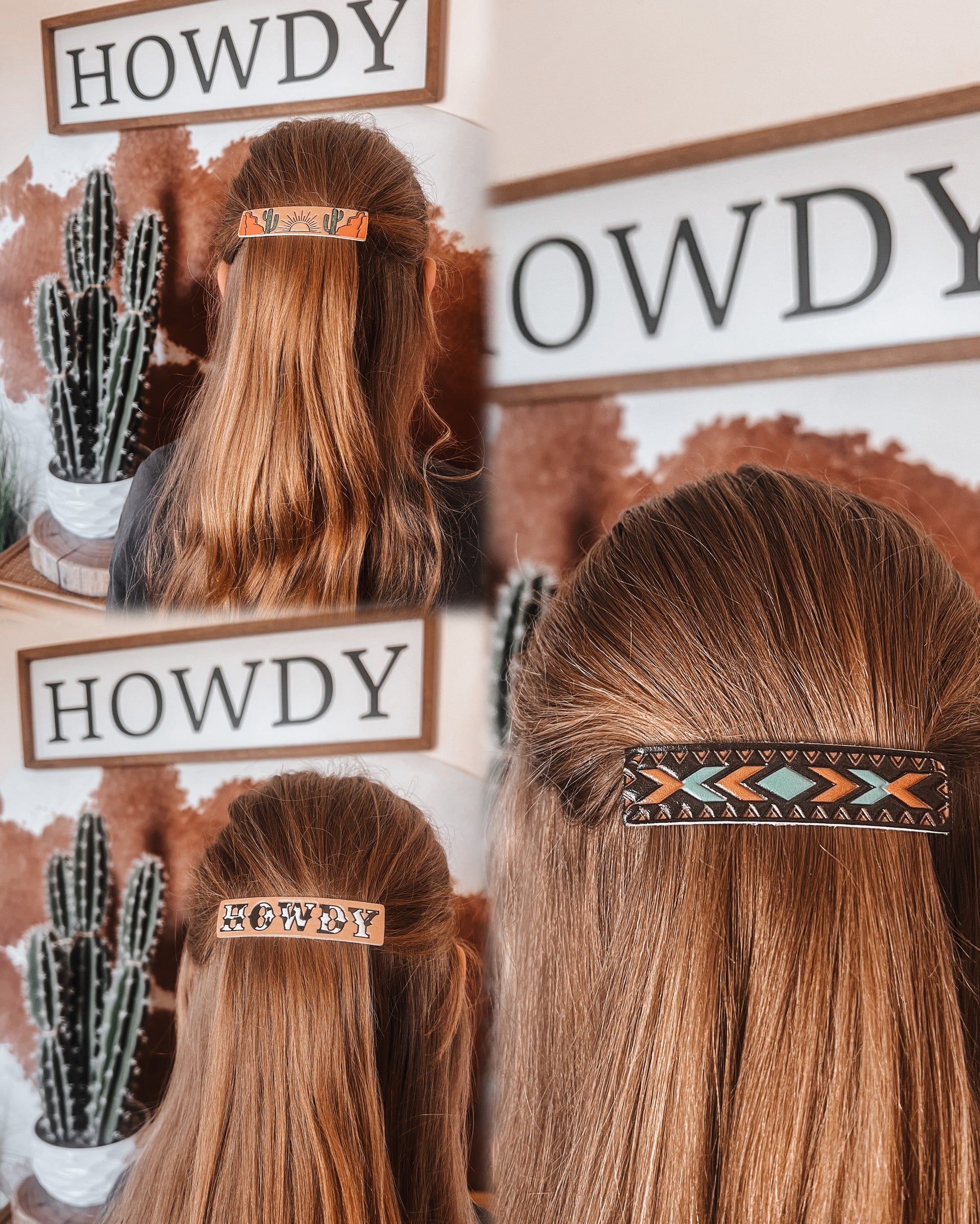 Tooled Hair Clip - The Western Boho Co