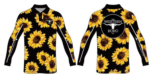 PRE ORDER Sunflower Fishing Shirt - The Western Boho Co