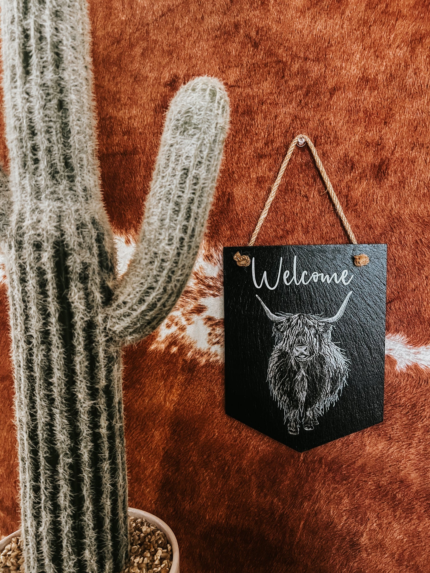 Highland Welcome Sign - The Western Boho Co