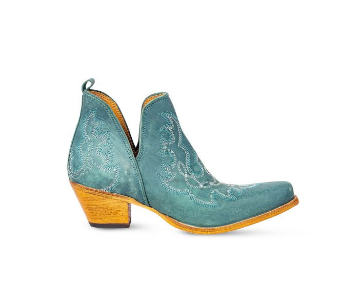 PRE ORDER Turquoise Stitched Western Boots - The Western Boho Co