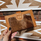 Tan Leather + Cowhide Wallet - The Western Boho Co