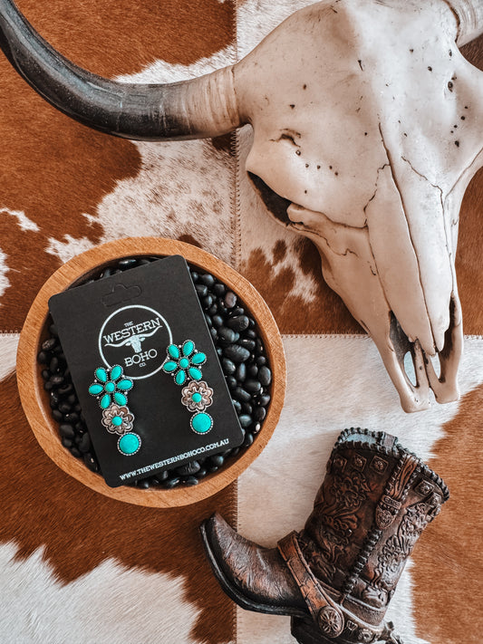 Turquoise Earring Set - The Western Boho Co