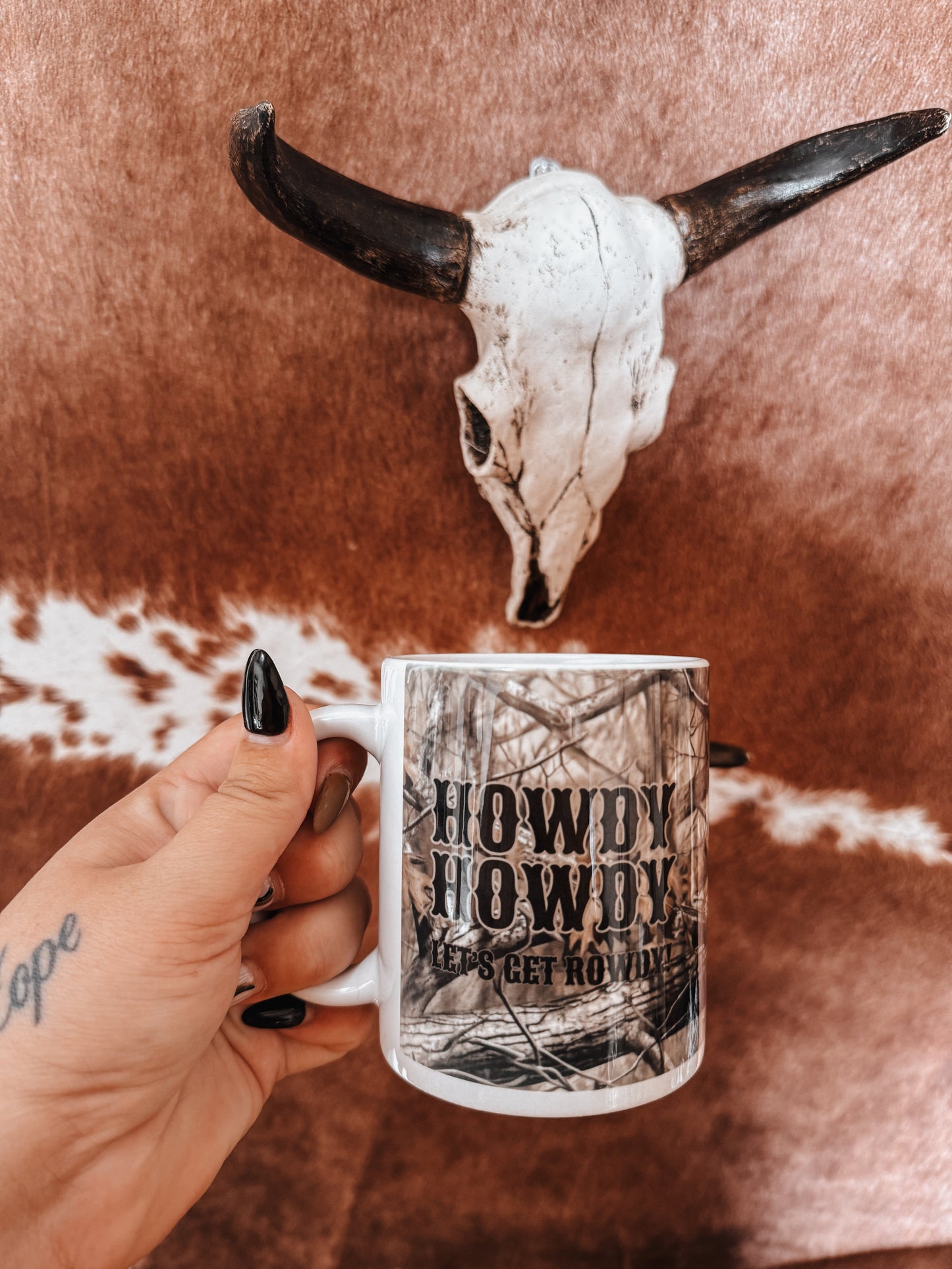 HOWDY HOWDY Let's Get Rowdy Ceramic Mug - The Western Boho Co