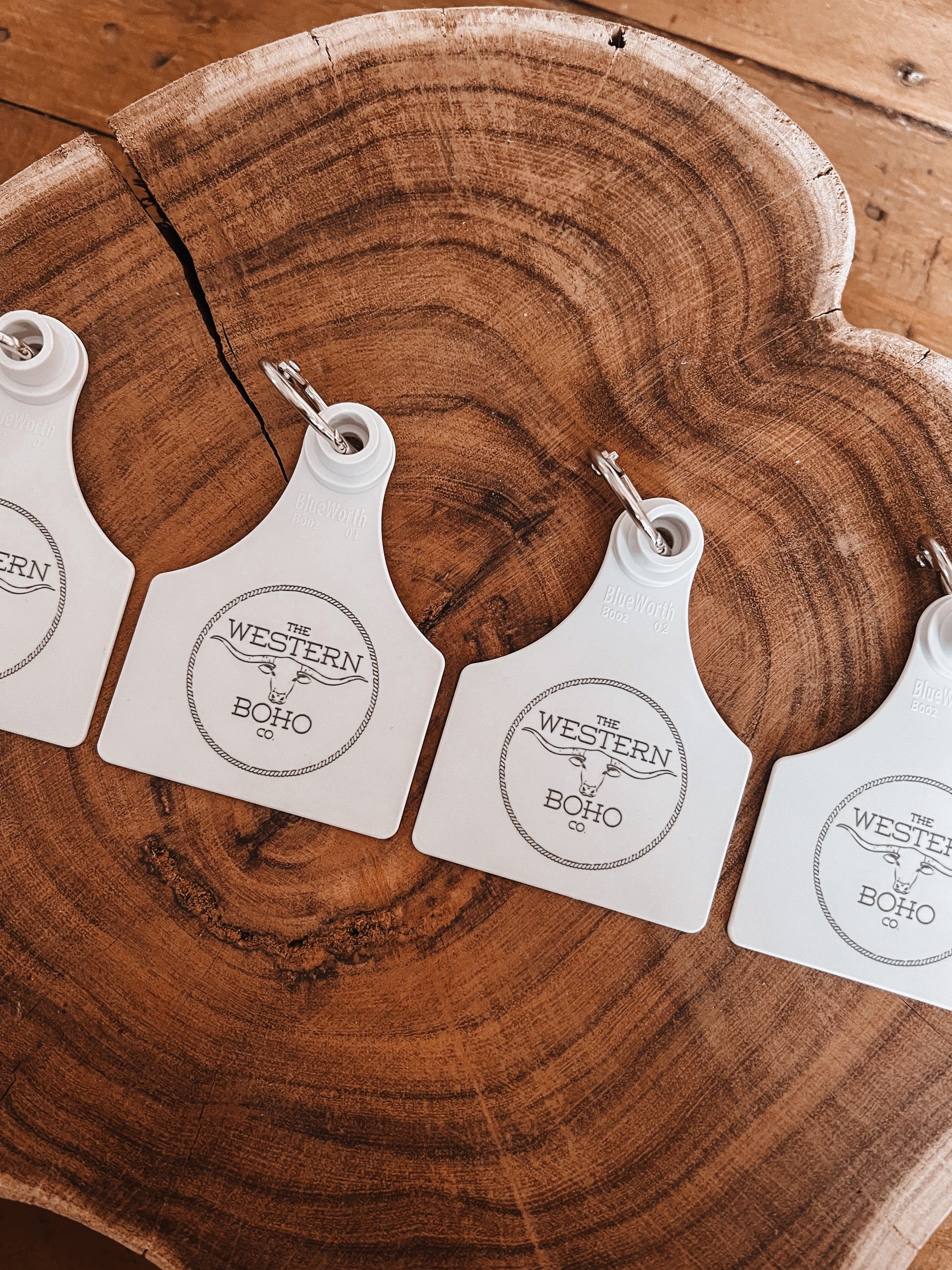 Cattle Tag Keyring - The Western Boho Co