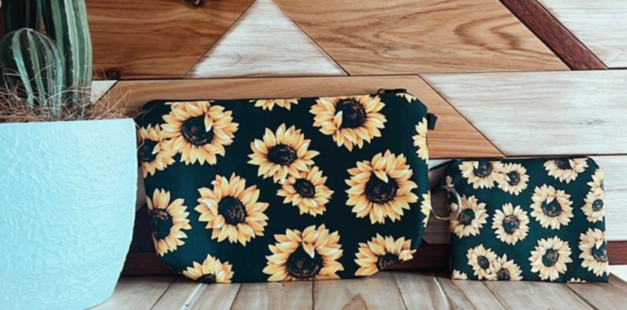 Sunflower Makeup/Storage Bag - The Western Boho Co