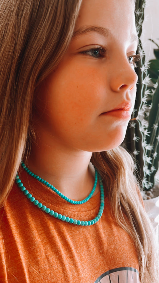 Turquoise Bead Necklace - The Western Boho Co