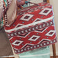 Aztec Print Hard Makeup/Toiletry Bag