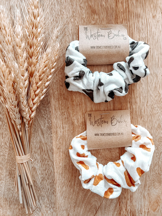 Cow Print Scrunchie - That Rattan Shop