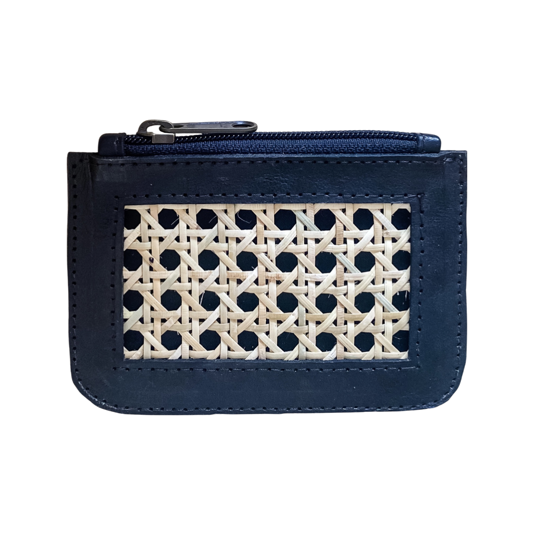 Rose Rattan Coin Purse - That Rattan Pop