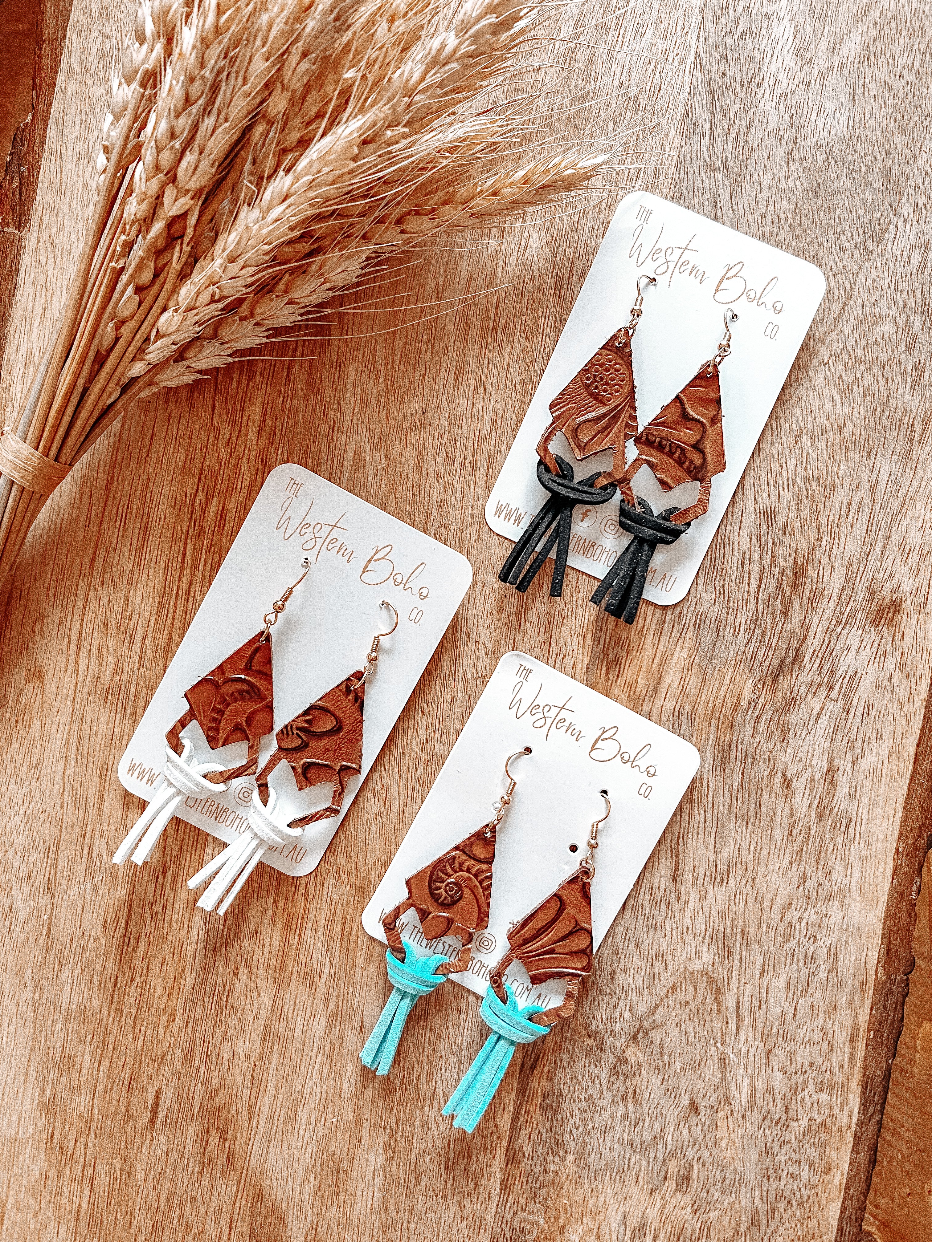 Western tassel online earrings